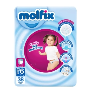 Nessiworld Molfix Külot Bez Jumbo Paket 6 Beden 15+ Kg 38 Adet