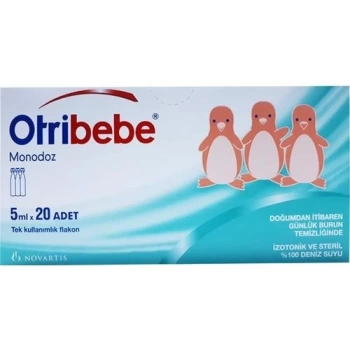 Nessiworld Otribebe Monodoz Serum Fizyolojik %100 Doğal Deniz Suyu 5 ml x 20 Flakon