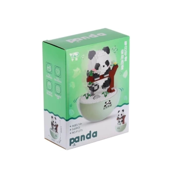 Nessiworld P1275 Panlos Panda 543 Parça Blok Seti -Vagon life