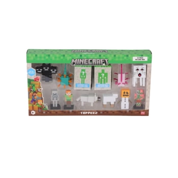 Nessiworld PMI MC2080 Minecraft 3D Figür Toppeez 12li Delüks Set