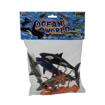 Nessiworld SH-Vardem 6 Parça 5 inch  Çiftlik, Dinozor,Vahşi Orman ve Deniz Hayvanları Hayvan Seti