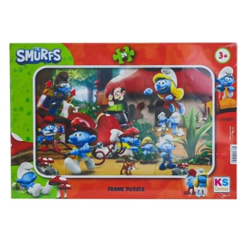 Nessiworld SMR 704 Smurf Şirinler Frame Puzzle 24 Parça -KS Puzzle