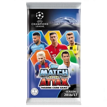 Nessiworld  UEFA Şampiyonlar Ligi 16/17 Match Attax Futbolcu Kartları - 6lı Paket
