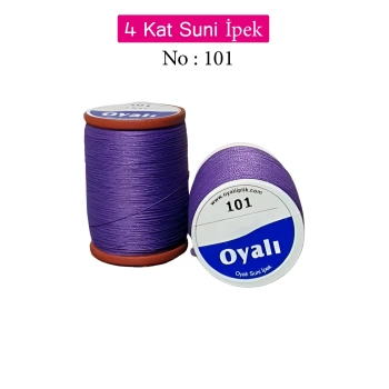 Oyalı 4 Kat Suni İpek İplik İğne Oyası Boncuk İpi Tığ Oyası No:101