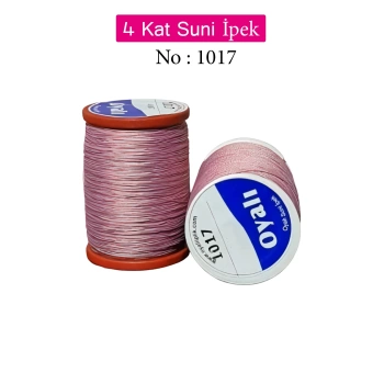 Oyalı 4 Kat Suni İpek İplik İğne Oyası Boncuk İpi Tığ Oyası No:1017