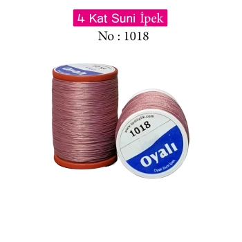Oyalı 4 Kat Suni İpek İplik İğne Oyası Boncuk İpi Tığ Oyası No:1018