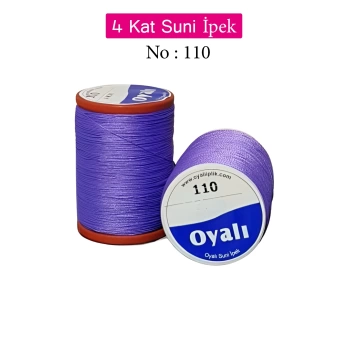 Oyalı 4 Kat Suni İpek İplik İğne Oyası Boncuk İpi Tığ Oyası No:110
