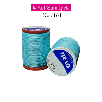 Oyalı 4 Kat Suni İpek İplik İğne Oyası Boncuk İpi Tığ Oyası No:164