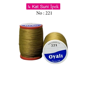 Oyalı 4 Kat Suni İpek İplik İğne Oyası Boncuk İpi Tığ Oyası No:221