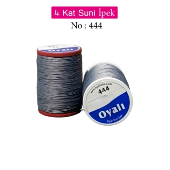 Oyalı 4 Kat Suni İpek İplik İğne Oyası Boncuk İpi Tığ Oyası No:444