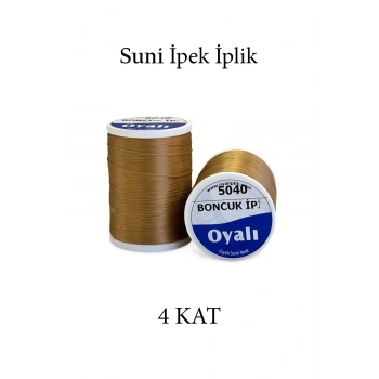 Oyalı 4 Kat Suni İpek İplik İğne Oyası Boncuk İpi Tığ Oyası No:5040