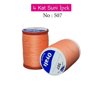 Oyalı 4 Kat Suni İpek İplik İğne Oyası Boncuk İpi Tığ Oyası No:507