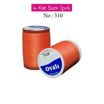 Oyalı 4 Kat Suni İpek İplik İğne Oyası Boncuk İpi Tığ Oyası No:510