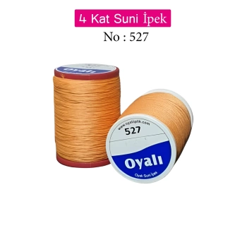 Oyalı 4 Kat Suni İpek İplik İğne Oyası Boncuk İpi Tığ Oyası No:527