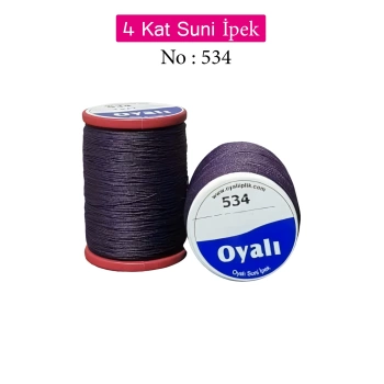 Oyalı 4 Kat Suni İpek İplik İğne Oyası Boncuk İpi Tığ Oyası No:534