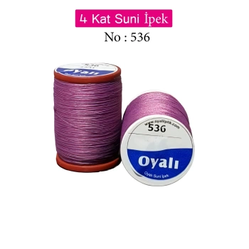 Oyalı 4 Kat Suni İpek İplik İğne Oyası Boncuk İpi Tığ Oyası No:536