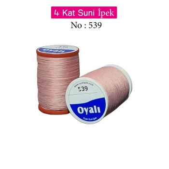 Oyalı 4 Kat Suni İpek İplik İğne Oyası Boncuk İpi Tığ Oyası No:539