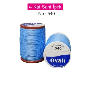 Oyalı 4 Kat Suni İpek İplik İğne Oyası Boncuk İpi Tığ Oyası No:540
