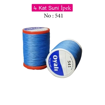 Oyalı 4 Kat Suni İpek İplik İğne Oyası Boncuk İpi Tığ Oyası No:541