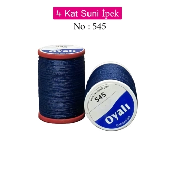 Oyalı 4 Kat Suni İpek İplik İğne Oyası Boncuk İpi Tığ Oyası No:545