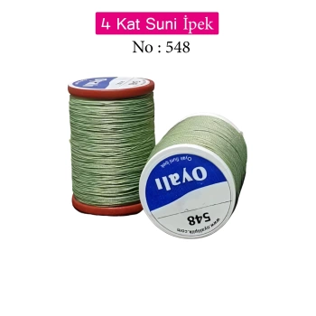 Oyalı 4 Kat Suni İpek İplik İğne Oyası Boncuk İpi Tığ Oyası No:548
