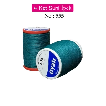 Oyalı 4 Kat Suni İpek İplik İğne Oyası Boncuk İpi Tığ Oyası No:555