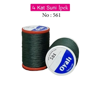 Oyalı 4 Kat Suni İpek İplik İğne Oyası Boncuk İpi Tığ Oyası No:561