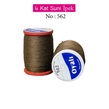 Oyalı 4 Kat Suni İpek İplik İğne Oyası Boncuk İpi Tığ Oyası No:562
