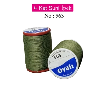 Oyalı 4 Kat Suni İpek İplik İğne Oyası Boncuk İpi Tığ Oyası No:563