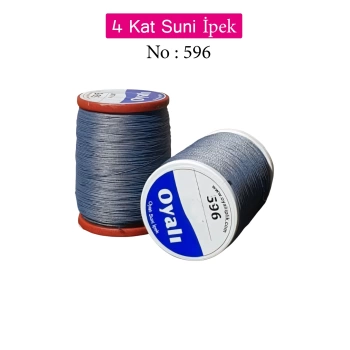 Oyalı 4 Kat Suni İpek İplik İğne Oyası Boncuk İpi Tığ Oyası No:596