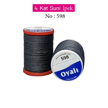 Oyalı 4 Kat Suni İpek İplik İğne Oyası Boncuk İpi Tığ Oyası No:598