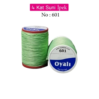Oyalı 4 Kat Suni İpek İplik İğne Oyası Boncuk İpi Tığ Oyası No:601