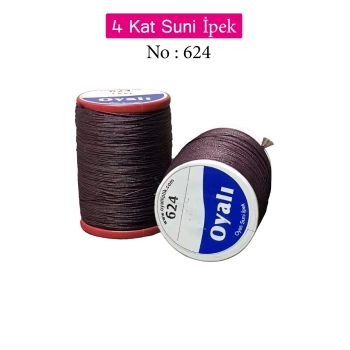Oyalı 4 Kat Suni İpek İplik İğne Oyası Boncuk İpi Tığ Oyası No:624