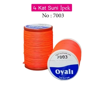 Oyalı 4 Kat Suni İpek İplik İğne Oyası Boncuk İpi Tığ Oyası No:7003