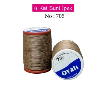 Oyalı 4 Kat Suni İpek İplik İğne Oyası Boncuk İpi Tığ Oyası No:705