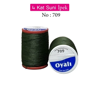 Oyalı 4 Kat Suni İpek İplik İğne Oyası Boncuk İpi Tığ Oyası No:709