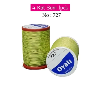 Oyalı 4 Kat Suni İpek İplik İğne Oyası Boncuk İpi Tığ Oyası No:727