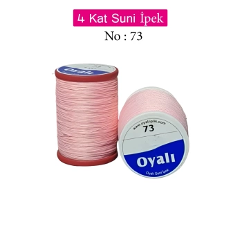 Oyalı 4 Kat Suni İpek İplik İğne Oyası Boncuk İpi Tığ Oyası No:73