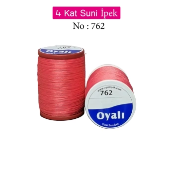 Oyalı 4 Kat Suni İpek İplik İğne Oyası Boncuk İpi Tığ Oyası No:762