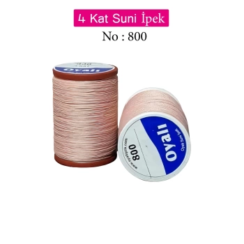 Oyalı 4 Kat Suni İpek İplik İğne Oyası Boncuk İpi Tığ Oyası No:800