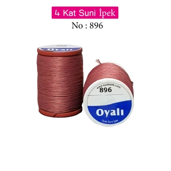 Oyalı 4 Kat Suni İpek İplik İğne Oyası Boncuk İpi Tığ Oyası No:896