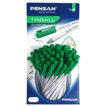 Pensan Triball Tükenmez Kalem Yeşil 60lı