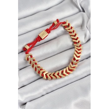 Pirinç Asansörlü Gold Renk Juju Kadın Bileklik
