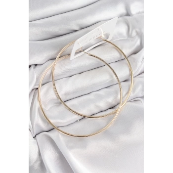 Pirinç Halka Model Gold Renk Kadın Küpe