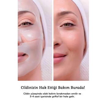 Şeffaflaşan Bio Kolajen Cilt Maskesi – Anında Parlaklık Ve Nemlendirme