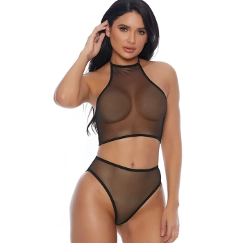 Siyah Transparan Fantazi Takım TM1123