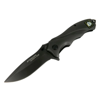 Strider Knives Siyah 21,5 cm Yarı Otomatik , Kemerlikli