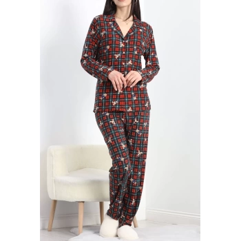 Süet Pijama Takımı Ekosekırmızı - 40003.1049.