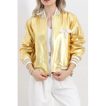 Varak Bomber Ceket Gold - 2614.1367.