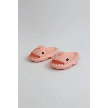 WG500 Köpekbalığı Pembe Unisex Tam Ortopedik Terlik Shark Slides